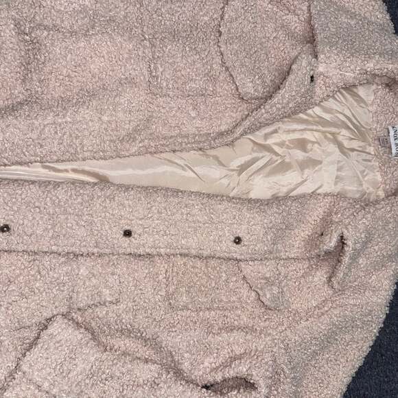 Knox Rose Women's XXL Teddy Sherpa Boucle Trucker Jacket Oatmeal - Picture 15 of 16